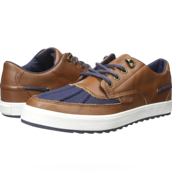 Polo Ralph Lauren Other - Polo Ralph Lauren Men ́s Ramiro Sneakers - Polo Tan/Newport Navy Size 9.5D